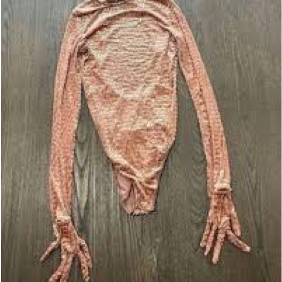 #61. NWT Burnout Glove Bodysuit Velvet